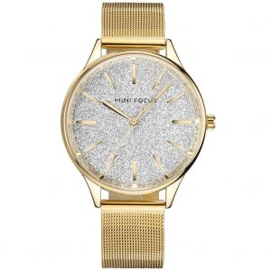Mini Focus Femmes Mode Simple Pu Pochoir Bracelet Analogique Quartz Montre-Bracelet - Neuf