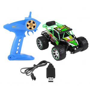 Vehicule Telecommande A Quatre Roues Motrices A L'echelle 1:16, Modele Buggy Telecommande 2,4 Ghz, Jouet Pour Enfant (Vert) - Neuf