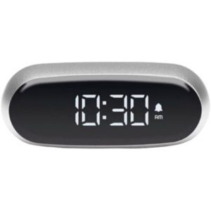 COPF-Minut Mini Réveil Compact Avec Écran Va Lcd Pure Black,Commande Tactile,Fonction Snooze Et Rétroéclairage,Batterie Rechargeable,Finition Aluminium-Alu - Neuf
