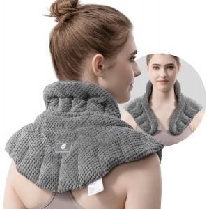 Coussin Chauffant &Agrave; Micro-Ondes Pour Soulager Les Douleurs Au Cou, Aux &Eacute;paules Et Au Dos | Grand Coussin Chauffant Sans Fil Lest&eacute; | Cache-Cou Chauffant Pour Cibler Le Stress, Soulager La Tension Et La - Neuf