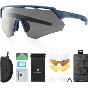 Ulteronixshop-Lunettes De Soleil Polaris&eacute;es De Sport, Lunettes De Cyclisme Avec 4 Verres Interchangeable, Lunettes De Sport Protection Uv400 Pour V&eacute;lo Course Conduite - Neuf