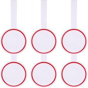 Acdsgd-Lot De 6 Tableaux De Score Vierges Inscriptibles Pour Juges - Tableau De Score Effa&ccedil;able &Agrave; Sec - En Mousse - Rouge - Neuf