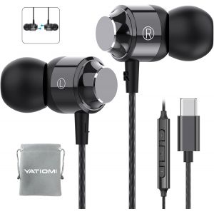 LORANKA-Casque USB C pour Samsung Galaxy S24 S23Ultra FE S22, &eacute;couteurs USB C filaires avec micro st&eacute;r&eacute;o de type C, &eacute;couteurs magn&eacute;tiques intra-auriculaires USB C pour Galaxy A55 A16 A35 iPad iPhone - Neuf