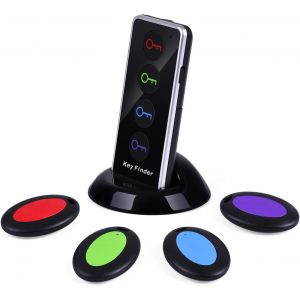KAL-Chercheur De Clés, Portée Jusqu'À 130 Pieds Dans Un Espace Ouvert, Télécommande Sans Fil Rf Localisateur De Clés Pour Clés Portefeuille Téléphone Portable Lunettes Bagages Pet Tracker - Neuf