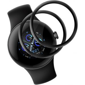 KAL-Lot De 2 Films De Protection D'&Eacute;cran En Verre Blind&eacute; Pour Google Pixel Watch 3 45 Mm Film De Protection D'&Eacute;cran Transparent Pour Google Pixel Watch 3 45 Mm, R&eacute;sistant Aux Chocs Sensitive - Neuf