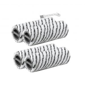 Lot de 4 brosses à rouleau en pierre pour nettoyeur de sol sans fil Karcher FC7 FC7 Premium FC5 FC5 Premium FC3 - Neuf