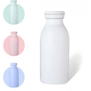 Cheng-350 Ml Bouteille D'eau Isotherme, Inox Gourde Isotherme, Gourde Inox Reutilisable Sans Bpa, Pour Maintien Chaud 12 Heures & Froid Jusqu`À 24 Heures, Pour Voyage, Sport, Gym¿Laiteux¿ - Neuf