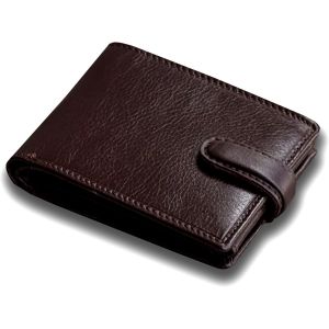 Portefeuille Pour Homme En Cuir Grain&eacute;,13 X 10 X 2 Cm,7 Emplacements Cartes,Protection Rfid - Neuf