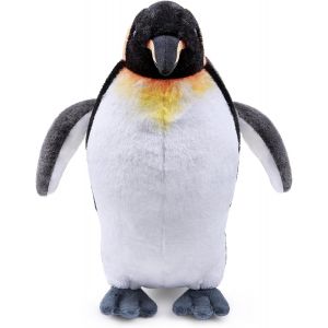 Kalanka-Peluche Manchot Royal Jaune 11.8 Pouces Pingouin Animal Réaliste Doux Et Mignon Oreiller Jouet Pour Les D'anniversaire Compagnons La Décoration Cadeau Collection Pour Enfants Garçons Filles - Neuf