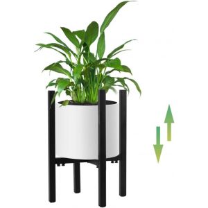 Nouvelhorizonstore-Support &Agrave; Plantes En M&eacute;tal Dans Un Style Simple Convient Aux Int&eacute;rieurs/Ext&eacute;rieurs, Largeur R&eacute;glable Jardin &Eacute;tag&egrave;re &Agrave; Fleurs, Balcons Tabouret Plante-1pcs(Sauf Pour Les Plante Et P - Neuf