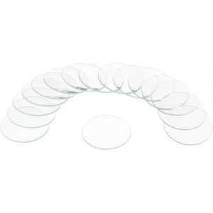 Kal-16pcs Verre De Montre En Cristal, 36mm Lentilles De Verre Rondes Uniques Pour Le Visage De Montre, Pièces De Rechange Pour Réparateur De Montres, Clair - Neuf