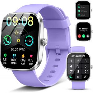Montre Intelligente Pour Homme Et Femme, 1,91"" Smartwatch Avec Appels Bluetooth, Cardiofr&eacute;quencem&egrave;tre, Moniteur De Sommeil, Podom&egrave;tre, 110+ Modes Sportifs, Bracelet D'activit&eacute; &Eacute;tanche Ip68 Pour - Neuf