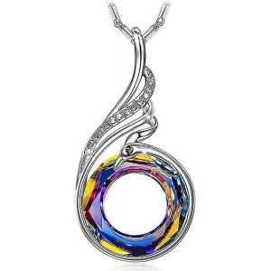 Rise From The Ashes Colliers Phoenix En Argent Sterling Pour Femmes, Collier 17.8 « + 2.0 », Emballé Avec Boîte À Bijoux, Cadeau D¿Anniversaire Pour Femmes, Symbole De Lu - Neuf