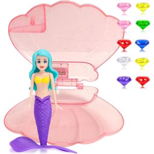 KAL-Lot De Sirène Sinkers Sirène Pour Enfants Coquille Jouets De Plongée Pour Piscine,Jouets Piscine Pierre Precieuse Petites Sirènes Jeux Piscine Cadeau Pour Enfant Fille 3-12 Ans Entraînement Sous- - Neuf