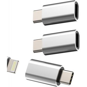 Thef-Adaptateur Lightning Femelle Vers Usb C Mâle Chargeur(Lotde3)Pour Iphone 16 15 Pro Max Pour Ipad Type C Jack Connecteur Pour Apple Prise Adapter Charge Câble Voiture Accessoire Compatible Avec S - Neuf
