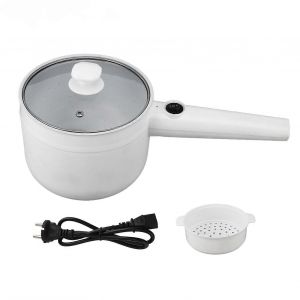 Marmite Électrique 1,8l Mini Antiadhésif Multifonctionnel 2 Vitesses Réglable 600w Avec Panier À Vapeur Cuiseur À Ramen Électrique Pour Soupe Aux ?Ufs De Steak Prise Ue 2 - Neuf