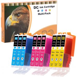 9X Cartouches D'Encre Compatible Pour Canon Pgi-550 Cli-551 Xl Pour Canon Pixma Ip7200 Ip7250 Mg5400 Mg5450 Mg5550 Mg5650 Mg5655 Mx725 Mx920 Ip8750 Ix6850 Mg6350 Mg6450 Mg6650 Mg71[ENC942112] - Neuf