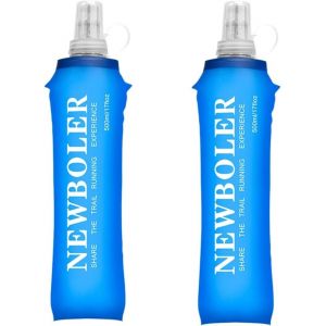 2 Pi&egrave;ces Gourde Souple Flasque Running Gourde Souple Pliable R&eacute;servoir Poche Hydratation Flacon Bouteille D'eau Pour La Course &Agrave; Pied Camping Randonn&eacute;e V&eacute;lo - Neuf