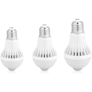 Ampoule &Agrave; Capteur De Mouvement E27, Ampoule Led Pir &Agrave; Capteur Infrarouge Intelligent, Veilleuse Marche/Arr&ecirc;t Automatique Pour Couloir De Garage D'escalier Int&eacute;rieur Ext&eacute;rieur(5w) - Neuf