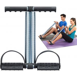 Corde De Traction &Eacute;lastique &Agrave; Double Ressort,P&eacute;dale De Tension Pour Les Pieds,Abdominaux,Jambes,&Eacute;quipement De Musculation,Extenseur Pour Fitness,Yoga.[K1246] - Neuf