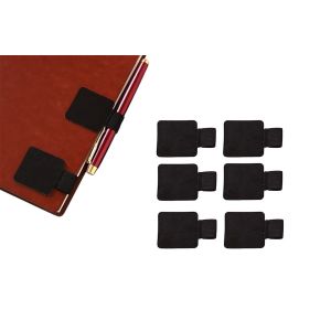 Lot de 6 clips adh&eacute;sifs pour stylos, compatibles avec les ordinateurs portables et les tablettes - Porte-stylos &agrave; boucle &eacute;lastique - Neuf