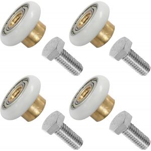 roulettes de rechange pour porte de douche avec vis M6, diam&egrave;tre 20 mm - Neuf