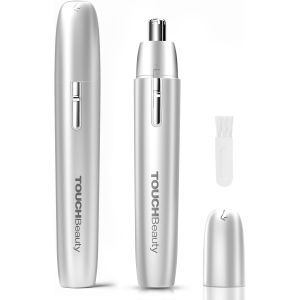 Tondeuse Nez Oreilles Femme, Tondeuse &Agrave; Sourcils Rasoir De Pr&eacute;cision &Eacute;lectrique Indolore Pour Poils Du Visage, Argent - Neuf