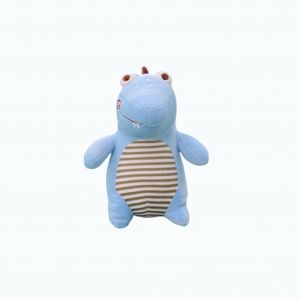 Peluche Crocodile Mignonne, Coussin Doux, Jouet, Cadeau, Decoration D'interieur (Bleu, 25 Cm) - Neuf