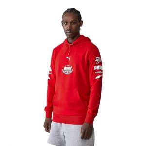 Sweat &Agrave; Capuche Puma Scuderia Ferrari 95e Anniversaire Pour Homme, Rouge - Neuf