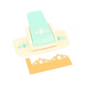 Chenquansarl-Perforatrice &Agrave; Levier Pour R&eacute;al R Des Bords Avec Un Design Brod&eacute; En Papier Et Carton Sp&eacute;cial Pour Scrapbooking Et Travaux Manuels. Dimensions Environ 15 X 5,02 X 5,02 Cm - Neuf