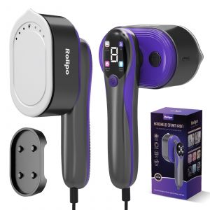 D&eacute;froisseur Vapeur 1200W Rolipo - Steamer Portable Chauffe 20s - Fer de Voyage Vertical/Horizontal - R&eacute;servoir 110ml - &Eacute;cran LED - Neuf