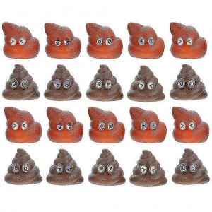20 Pcs Jouets Éducatifs Enfants Faux Chien Caca Nouveauté Jouets Caca Jouets Délicat Jeu Lancer Caca Jouets Flottant Faux Caca - Neuf