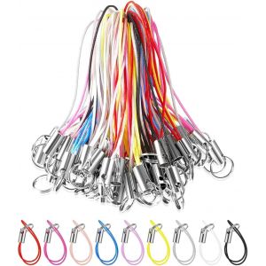 KAL-Lanière De Téléphone - 50 Pcs Chaîne De Téléphone Portable Téléphone Cellulaire Sangle Pour Accrocher Clé Usb Mp3 Mp4 Mini Caméra Fabrication De Bijoux Multi-Purpose- Couleurs Assorties - Neuf