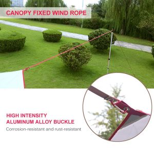 Corde à Vent Pour Tente De Camping En Plein Air, En Nylon Durable, Multifonctionnelle, Boucle RéGlable Pour Suspendre Le Linge - Neuf