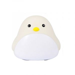 Réveil créatif en forme d'oiseau avec motif dessin animé pour enfants, lumière chaude, veilleuse, chargement USB, horloge silencieuse pour étudiants - Neuf
