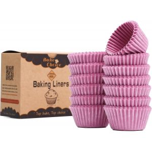 Caissette Muffins Papier Mini,400 Pi&egrave;ces Couleur Rose,Caissettes Cupcake,Parchemin & R&eacute;sistant &Agrave; La Graisse,La F&ecirc;te,Mini Taille - Neuf