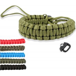 Dragonne pour appareil photo : sangle de poignet en paracorde pour appareil photo reflex num&eacute;rique.[E56] - Neuf