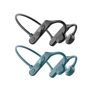 &Eacute;couteurs de sport sans fil Bluetooth 5.0 &agrave; oreillettes ouvertes, noir et vert - Neuf