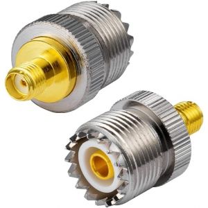 Radio Bidirectionnelle SMA Femelle UHF Femelle Adaptateur Droit Adaptateur SO239 Adaptateur SMA Radio Amateur Radio UHF Talkie-walkie Radio Portable Pl Plug Adaptateur D'antenne CB Radio 2 pcs - Neuf