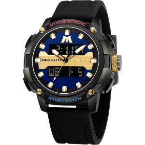 Eryi-Montres Pour Hommes Montre Numérique De Sport : Montre Numérique Noire Multifonction Led - Montre Analogique À Quartz Pour Hommes, 3 X Noir, Standard - Neuf