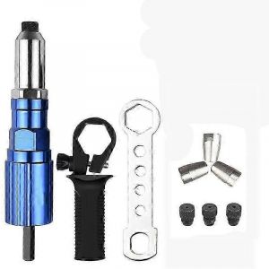 Adaptateur de pistolet de rivetage XHX,tête de pistolet de riveteuse électrique,outil de perçage de pistolet de riveteuse sans fil,accessoires d'adaptateur en alliage d'aluminium - Neuf