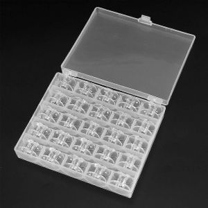 125 Pièces Bobines De Machine À Coudre En Plastique Transparent Avec 5 Étui De Rangement Pour Chanteur - Neuf