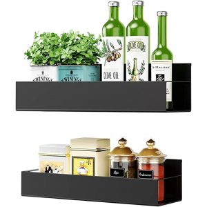 Tianyi-Etag&egrave;re R&eacute;frig&eacute;rateur, 2 Pi&egrave;ces &Eacute;tag&egrave;re &Agrave; &Eacute;pices Magn&eacute;tique Etag&egrave;re R&eacute;frig&eacute;rateur Magn&eacute;tique Organisateur De R&eacute;frig&eacute;rateur Economie Espace Pour La Cuisine - Neuf