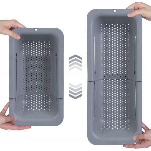 Passoire sur l'évier-Laver les légumes et les fruits,égoutter les pâtes cuites et les plats secs-Extensible-New Home Kitchen Essentials.[Y31] - Neuf