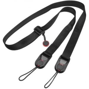 Sangle pour Appareil Photo Ensemble Bandouli&egrave;re et Dragonne Courroie Lavable Laniere Bandouliere Appareil Photo Longueur r&eacute;glable de 45 &agrave; 152 cm(Q672) - Neuf