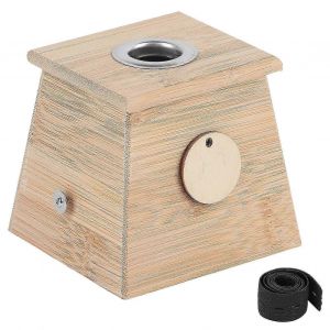 Boîte En Bambou Moxa,Boîte De Moxibustion En Bambou Monotrou,Porte-Bâton De Rouleau De Moxa À Brûleur De Boîte,Outil De Moxibuting D'acupuncture - Neuf