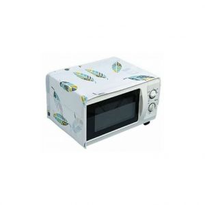 Housse de protection anti-poussière pour four à micro-ondes/housse anti-graisse multifonctionnelle avec poche (motif feuilles) - Neuf