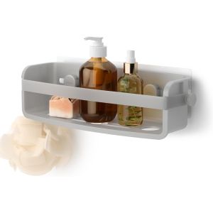 Flex Panier de douche adh&eacute;sif,Gris - Neuf