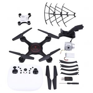 1 drone quadricoptere telecommande Wi-Fi, maintien d'altitude, mode sans tete, avec camera HD 2 MP - Neuf