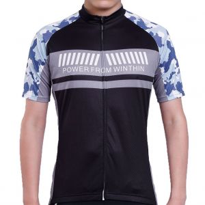 Maillot De Cyclisme A Manches Courtes Pour Homme, Absorbant La Transpiration, Vetements De Sport De Plein Air, Bleu, Taille Xl - Neuf